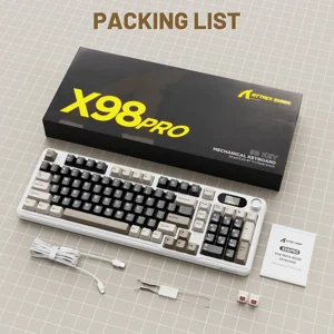 ATTACK SHARK X98PRO Wireless Gaming Keyboard with LED Display