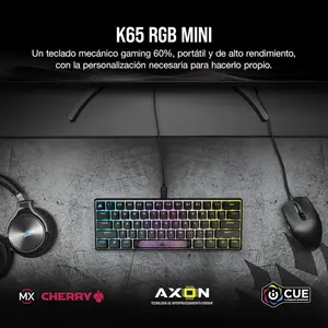 Corsair K70 PRO MINI (Black/White) - Wireless RGB 60% Mechanical Keyboard - WITHOUT BOX