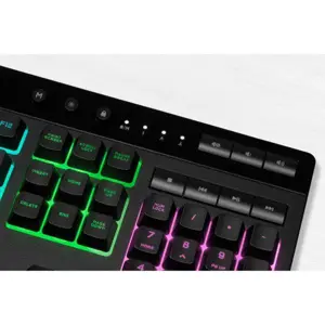 Corsair K55 RGB PRO Gaming Keyboard | Macro Keys | 10-Zone RGB | Spill-Resistant (Without Box)