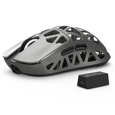 Attack Shark R2 Wireless Gaming Mouse, Superlight Magnesium Alloy, PAW3950 42000 DPI Optical Sensor, 8000Hz Polling Rate, 2.4G/BT/Wired Programmable Mice for Win Mac Gamer (Grey)