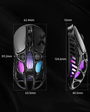 GravaStar Mercury X Pro | 8K Wireless Mouse | 49g Magnesium | 32K DPI PAW3950 | 8000Hz Polling