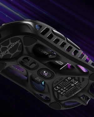 GravaStar Mercury X Pro | 8K Wireless Mouse | 49g Magnesium | 32K DPI PAW3950 | 8000Hz Polling