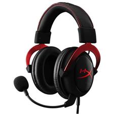 HyperX Cloud II Gaming Headset, 7.1 Surround Sound, Memory Foam Ear Pads, Durable Aluminum Frame, Detachable Microphone, Works with PC, PS5, PS4, Xbox Series X|S, Xbox One – Black&Red