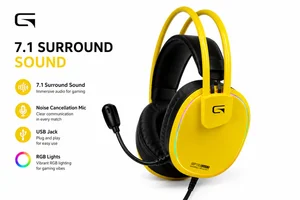 GPTX GH11 Gaming Headset with Digital Controller & Built-In Equalizer