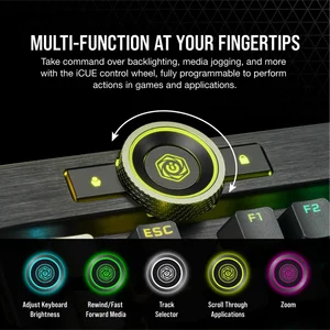 Corsair K100 RGB Mechanical - WITHOUT BOX & WRIST REST