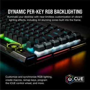 Corsair K100 RGB Mechanical - WITHOUT BOX & WRIST REST