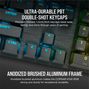 Corsair K100 RGB Mechanical - WITHOUT BOX & WRIST REST