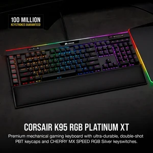 Corsair K95 Platinum XT (Cherry MX Speed) - WITHOUT BOX & PALM REST