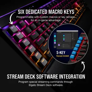 Corsair K95 Platinum XT (Cherry MX Speed) - WITHOUT BOX & PALM REST