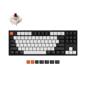 Keychron C1 TKL Wired Mechanical Keyboard | RGB Backlight | Hot Swapable G Pro Mechanical Brown Switches