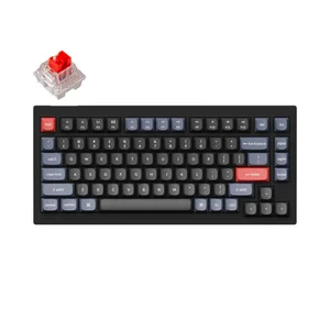 Keychron V1 QMK Custom Mechanical Keyboard - Carbon Black | K Pro Red Switches