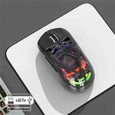 M7 Bluetooth / 2.4G Wireless / Wired Mouse RGB Light Gaming Office Home Computer Laptop Mice - White/Black
