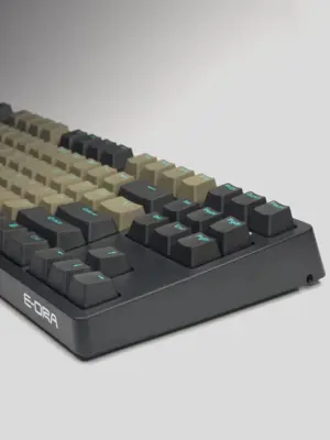 E-DRA EK387 PRO Mechanical Keyboard | Gateron Yellow Switches | Hot-Swappable | RGB