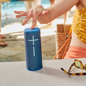 UE Boom 4 (Black, Blue, Lilac) Portable Speaker | 360° Sound | IP67 Waterproof | 15-Hour Battery - Box