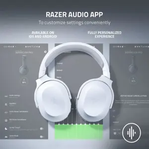 Razer Barracuda X (2022) Wireless Gaming & Mobile Headset (PC, PlayStation, Switch, Android, iOS): 2.4GHz Wireless + Bluetooth, Lightweight, 40mm Drivers, Detachable Mic, 50 Hr Battery (Black/White)