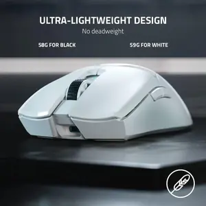 Razer Viper V2 Pro Wireless Gaming Mouse (Black / White) - WITHOUT BOX