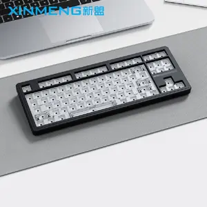 XINMENG M87 Pro V2 Tri-Mode Gasket Mechanical Keyboard - Black Gradient/Pink Gradient - Rocket Racoon