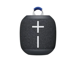 UE Wonderboom 4 (Black, Blue) Portable Speaker | Big 360° Sound | IP67 Waterproof & Floats - Box