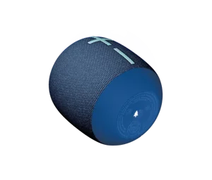 UE Wonderboom 4 (Black, Blue) Portable Speaker | Big 360° Sound | IP67 Waterproof & Floats - Box