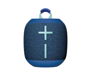 UE Wonderboom 4 (Black, Blue) Portable Speaker | Big 360° Sound | IP67 Waterproof & Floats - Box