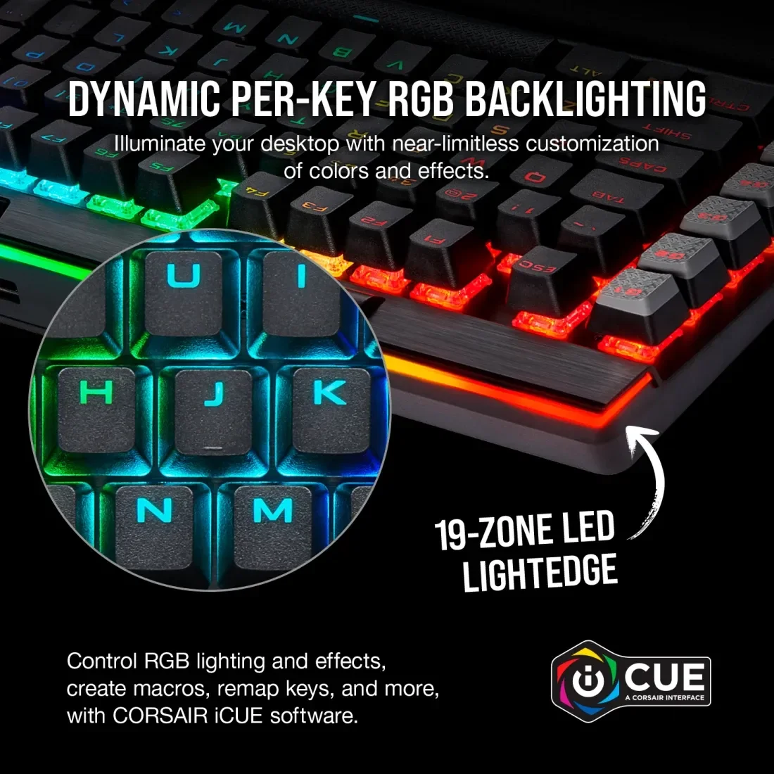 Corsair K95 Platinum XT (Cherry MX Speed) - WITHOUT BOX & PALM REST