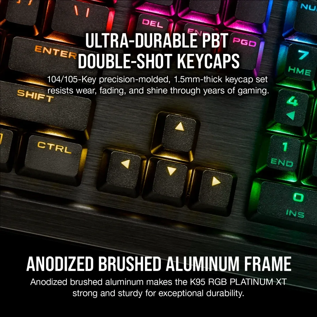 Corsair K95 Platinum XT (Cherry MX Speed) - WITHOUT BOX & PALM REST