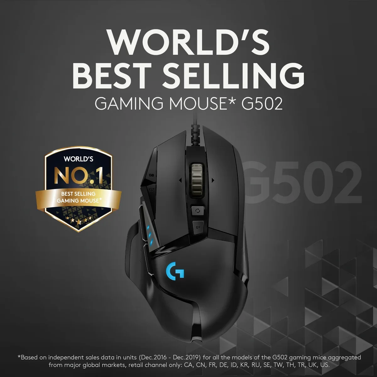 Logitech G502 Hero High Performance Wired Gaming Mouse - Without Box
