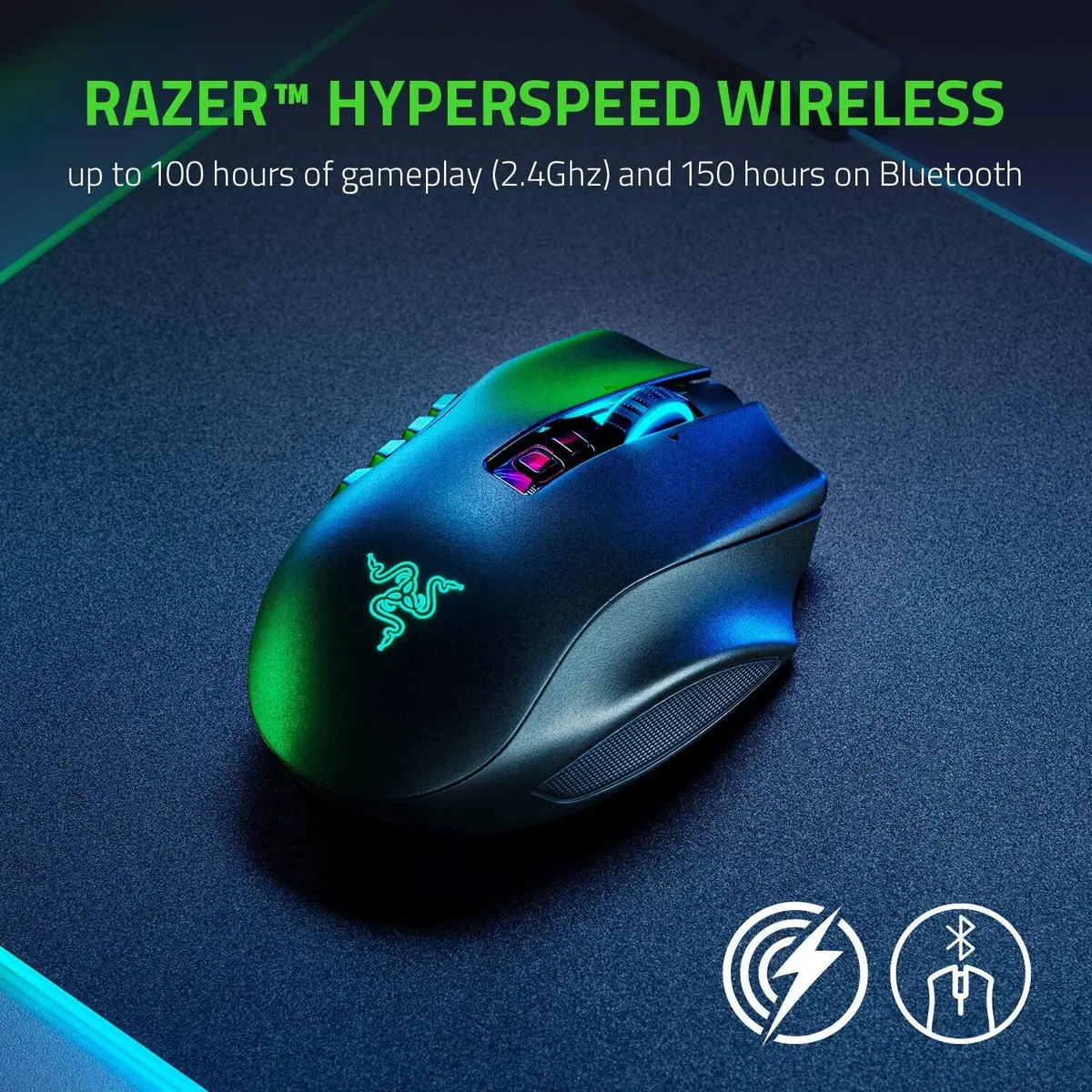 Razer Naga Pro Wireless Gaming Mouse - WITHOUT BOX (Mix Modules)