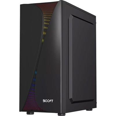Boost Cheetah Pro RGB Mid-Tower ATX PC Case Black with 3 RGB Fans