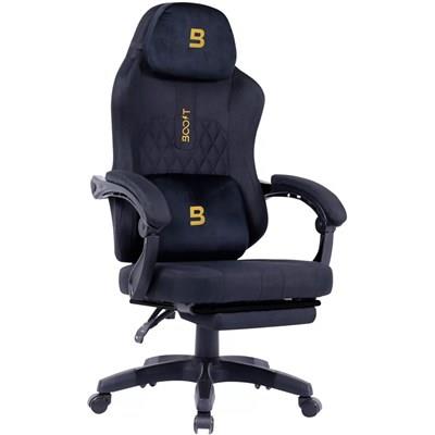 Boost Surge Pro Ergonomic Chair with Footrest Black – Premium Gaming & Office Chair with Recline & Luxury Comfort