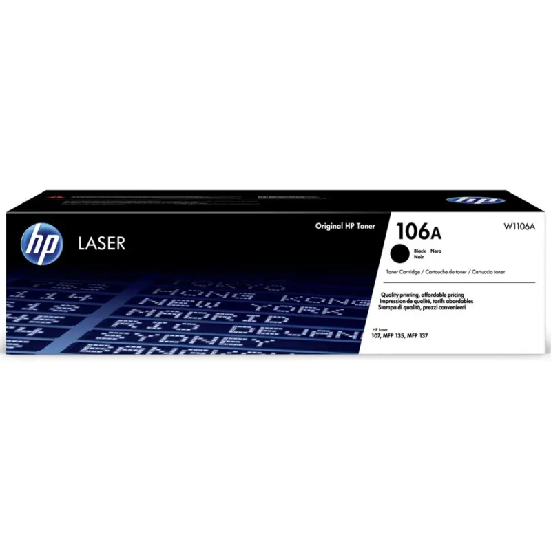 HP 106A Black Original Laser Toner Cartridge (W1106A) | For HP LaserJet Pro MFP M28-M31 Series Printers