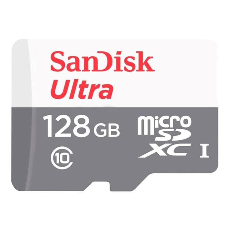 SanDisk Ultra 128GB microSDXC Memory Card UHS-I Class 10 (Up to 100MB/s) SDSQUNR-128G-GN6MN
