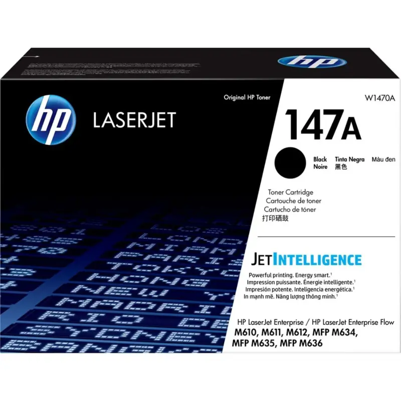 HP 147A Black Original LaserJet Toner Cartridge (W1470A) | For HP Color LaserJet Pro M454, M479, MFP M283 Series