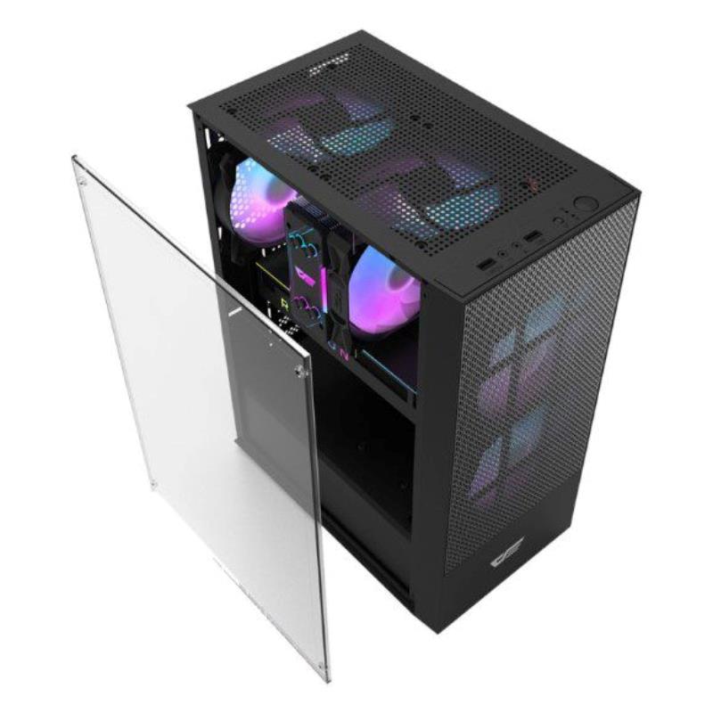 DarkFlash A290 ATX With 3 ARGB Fans Gaming Case - Black