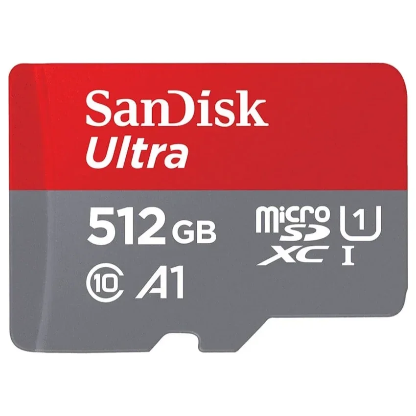 SanDisk Ultra 512GB microSDXC UHS-I Memory Card Up to 150MB/s SDSQUAC-512G-GN6MN (Class 10, Full HD Ready)