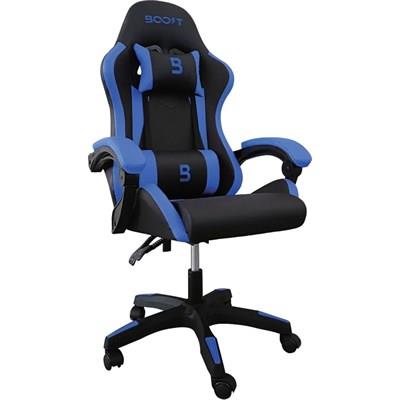 Boost Velocity Pro Gaming Chair Blue – Ergonomic Racing Style Gaming Chair with Adjustable Recline & Lumbar Support