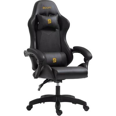 Boost Velocity Pro Gaming Chair Black – Ergonomic Racing Style Gaming Chair with Adjustable Recline & Lumbar Support