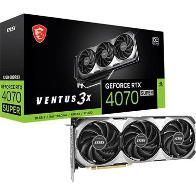 MSI GeForce RTX 4070 SUPER 12G VENTUS 3X OC Graphics Card
