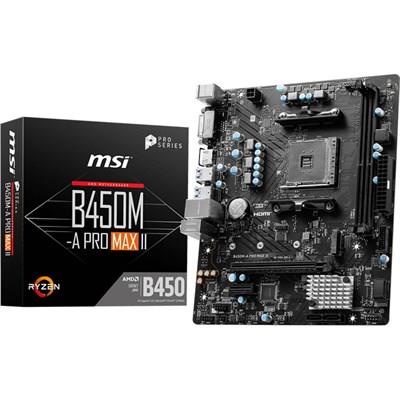 MSI B450M-A PRO MAX II AMD AM4 Motherboard | DDR4 Boost, Supports AMD Ryzen™ 5000 Series