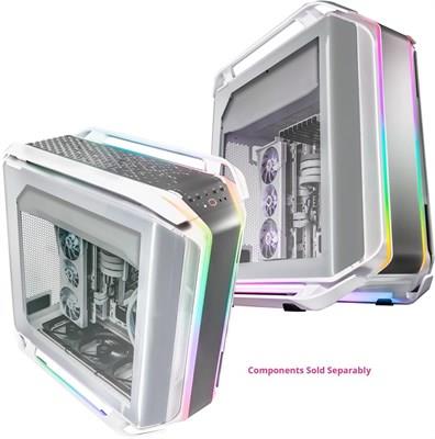 Cooler Master COSMOS C700M E-ATX Full-Tower Case Curved Tempered Glass Silver White