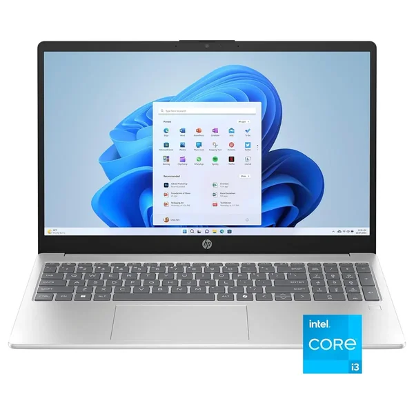 HP Laptop 15-FD0133WM 13th Gen Intel Core i3-N305, 8GB RAM, 256GB SSD, 15.6” Full HD IPS Display, Windows 11 Home – Natural Silver | Slim Lightweight Student & Office Laptop
