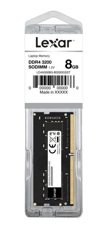 Lexar 8GB DDR4 3200MHz SODIMM Laptop RAM – High-Speed Memory Upgrade for Gaming & Office Use