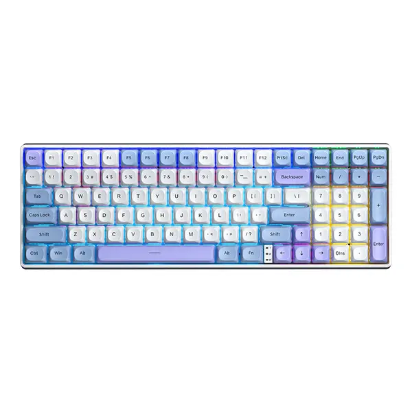 AULA S100Pro three-mode connection (BT+2.4G+wired), boat-shaped shell, strong button feedback, better gaming experience Mechanical Keyboard