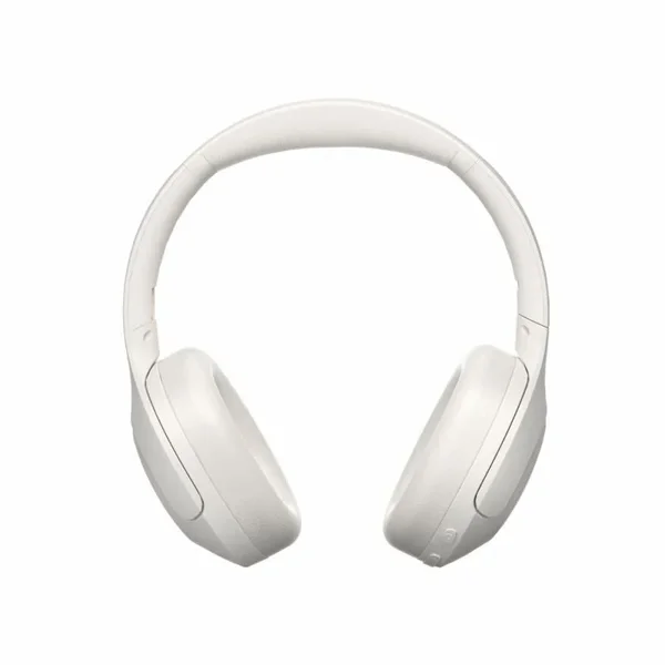 QCY H3 Lite Active Noise Cancelling Wireless Over-Ear Bluetooth 5.3 Headphones – 60H Playtime, Multi-Point Connection, Travel & Office Headset (White)