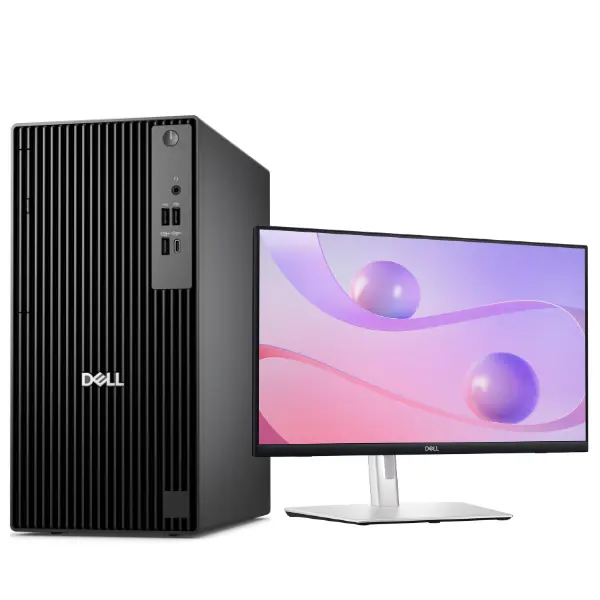 Dell QCT-ECT 1250 Desktop PC Intel Core i3-14100 8GB DDR5 512GB SSD Business Computer with Keyboard & Mouse