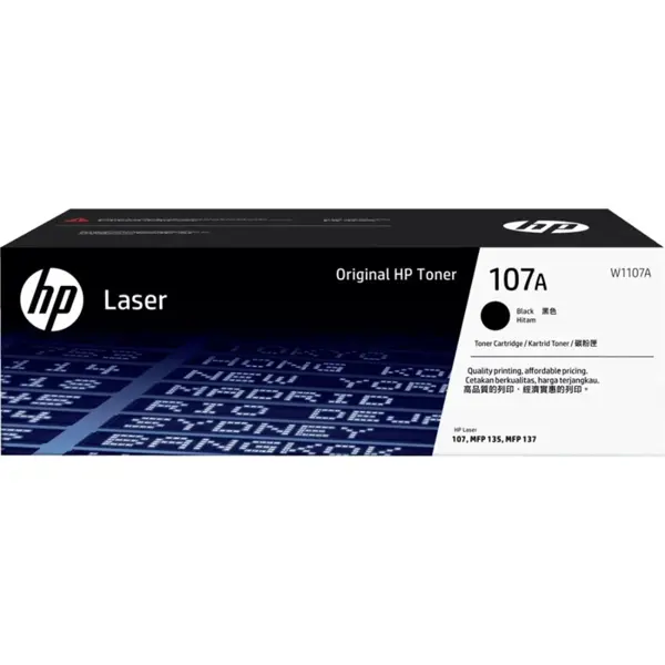 HP 107A Black Original Laser Toner Cartridge (W1107A) | For HP LaserJet 107A, 107W, MFP 135A, 135W, 137fnw Printers