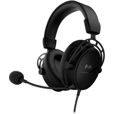 HyperX Cloud Alpha Gaming Headset with Dual Chamber Drivers, Detachable Noise-Cancelling Microphone, Aluminum Frame, Premium Memory Foam Gaming Headphones for PC, PS5, PS4, Xbox & Nintendo Switch