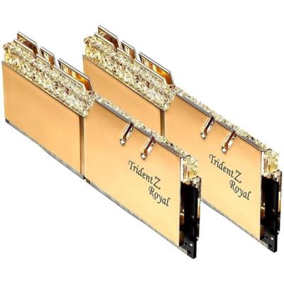 GSkill Trident Z Royal RGB 16GB (2x8GB) DDR4 3600MHz C18 Desktop Memory - Gold