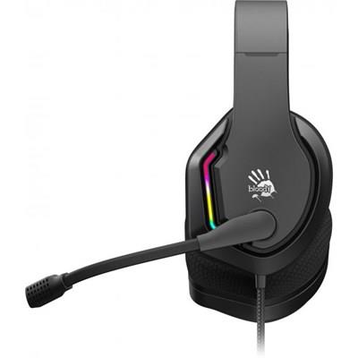 Bloody G260 Virtual 7.1 Surround Sound USB Gaming Headset Black – 50mm Drivers, RGB Flow Backlight, Noise Cancelling Mic, In-Line Control Gaming Headphones