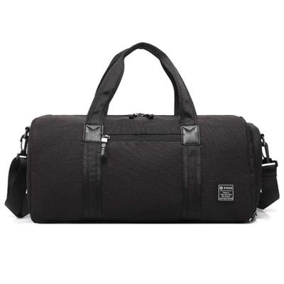 Poso PS-510 Duffel Backpack - Black Water-Resistant Cylindrical Bag